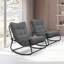 Chaise berçante d'extérieur en métal Ghiorghi-838205768