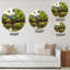 Beautiful Summer River Green Landscape I - Horloge murale-881104471