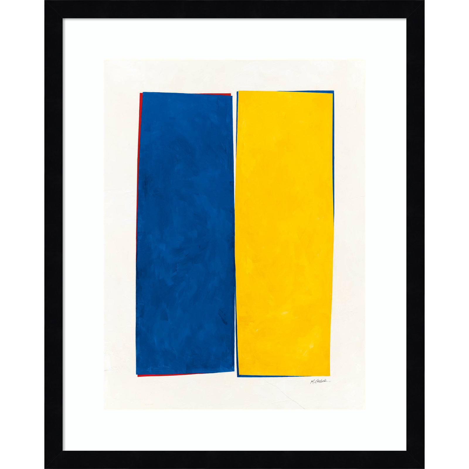Monolithic I Print, 21" H x 17" W, Black Framed