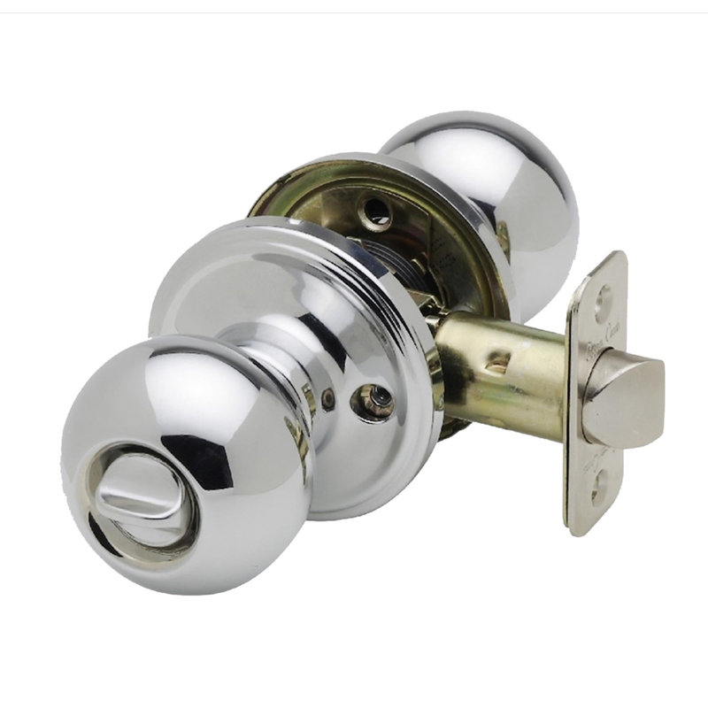 Ball 2.8'' Diameter Privacy (Bed & Bath), Polished Stainless Chrome
