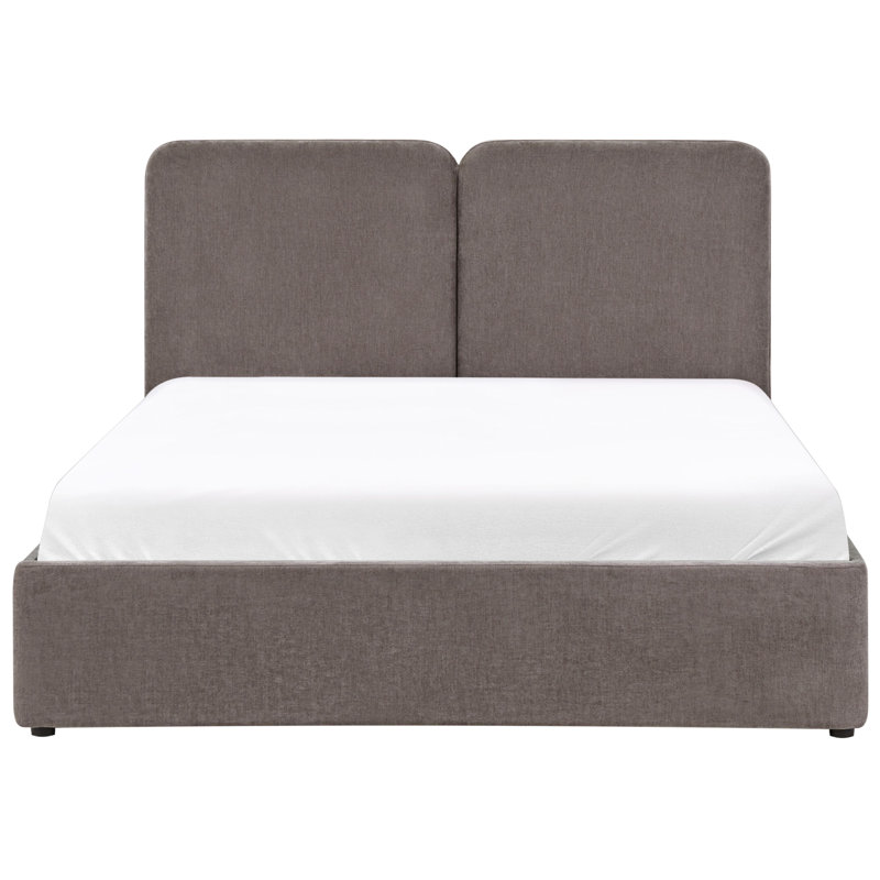 Upholstered Ottoman Storage Bed, Kingsize (160 x 200 cm), Taupe