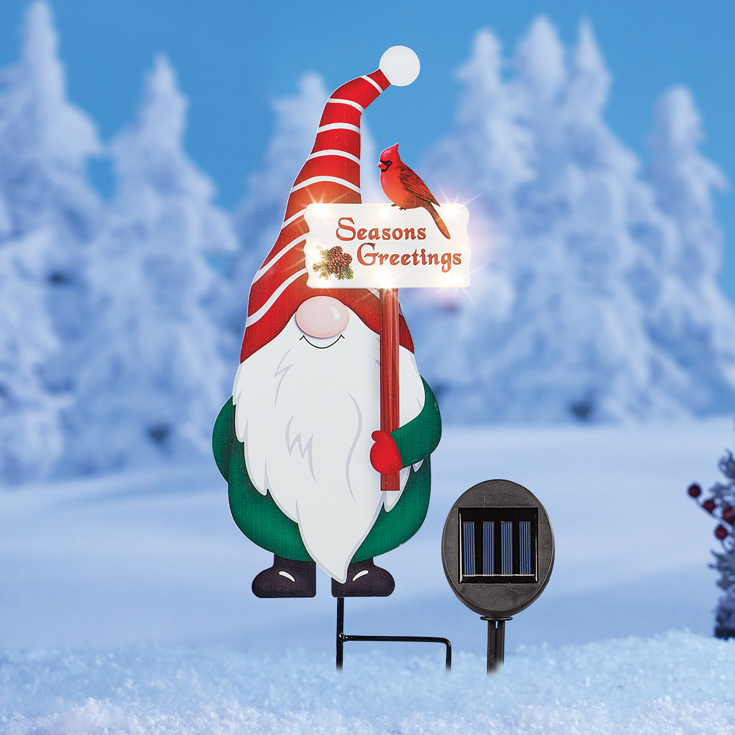 The Holiday Aisle® Outdoor Gnome Figurine | Wayfair