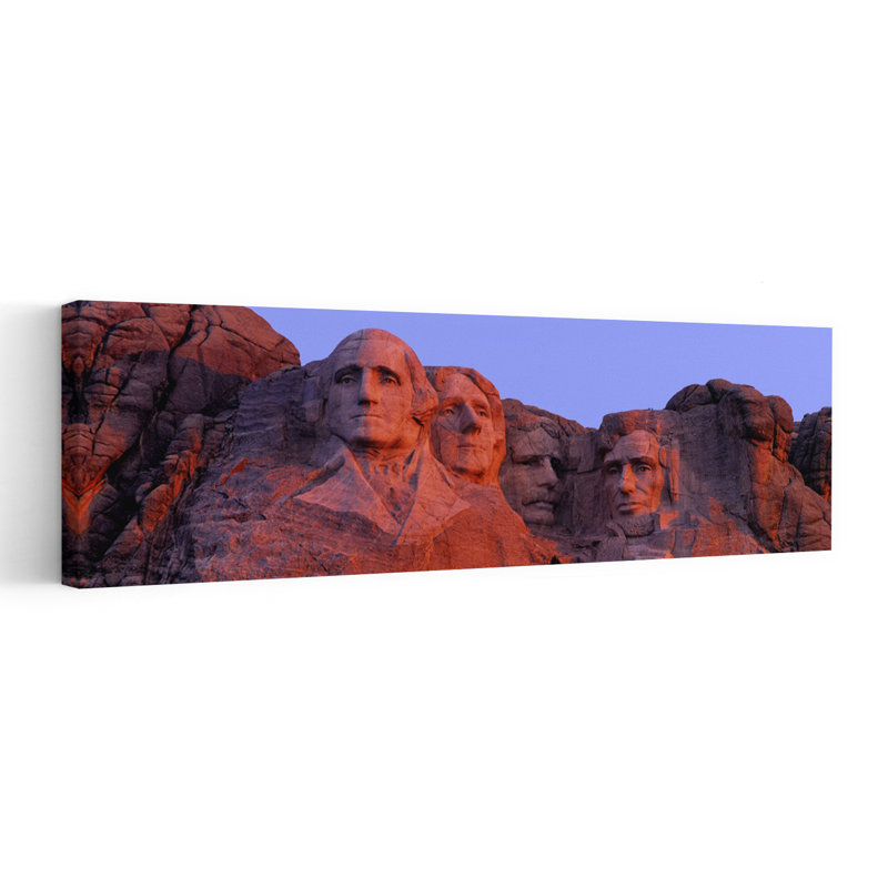 États-Unis, Dakota du Sud, Mont Rushmore, art abstrait contemporain, art mural paysage, H 20 po x l 60 po