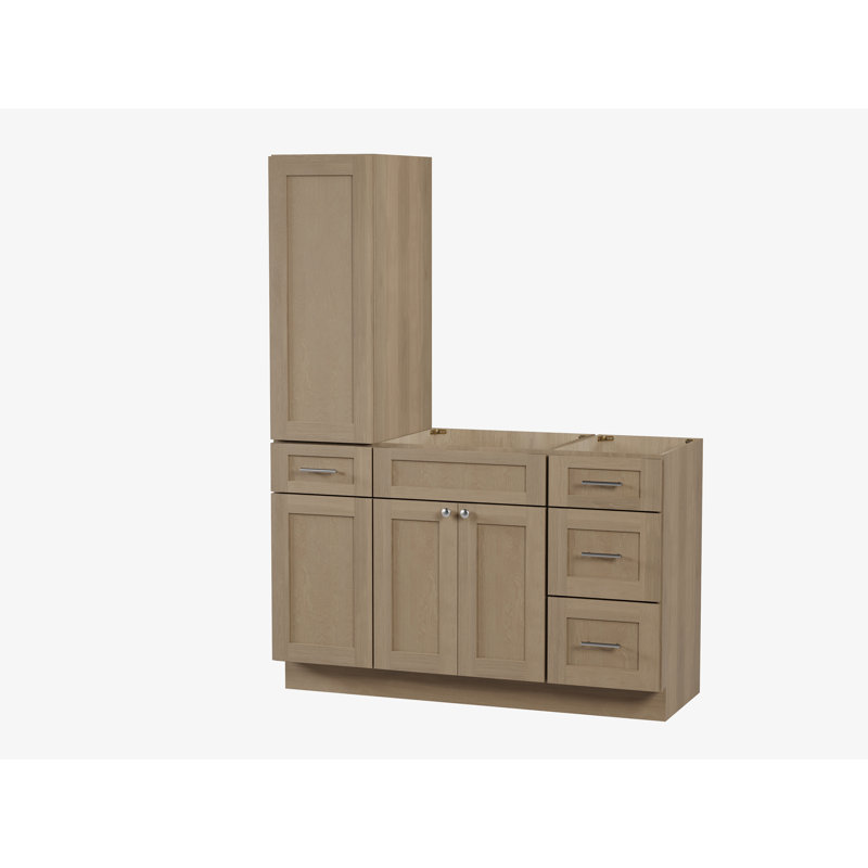 Meuble-lavabo simple 54 po Disar, Chêne naturel
