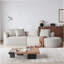 Canapé modulaire rembourré en chenille avec coussins Cniyah-114734571-114734570