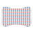 Brick Blue - 1 Piece Bone Shape Feeding Mat