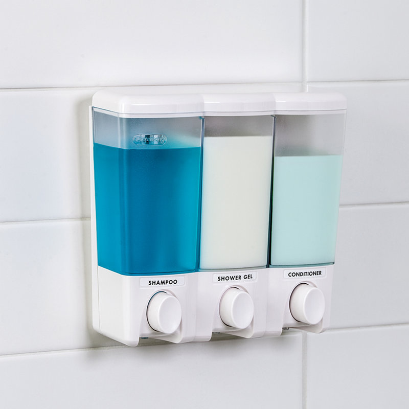 Clear Choice White ABS Plastic Shower Dispenser