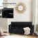 Avera Upholstered Flip Top Storage Bench with Two Pillows