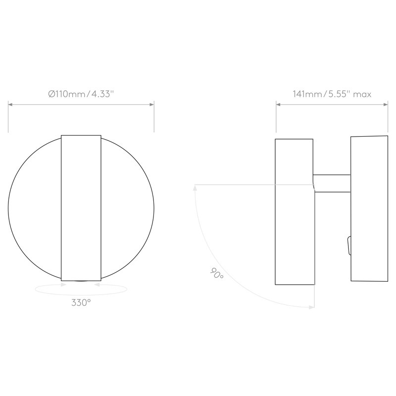 Enna 1 - Light LED Spotlight, Matt Nickel