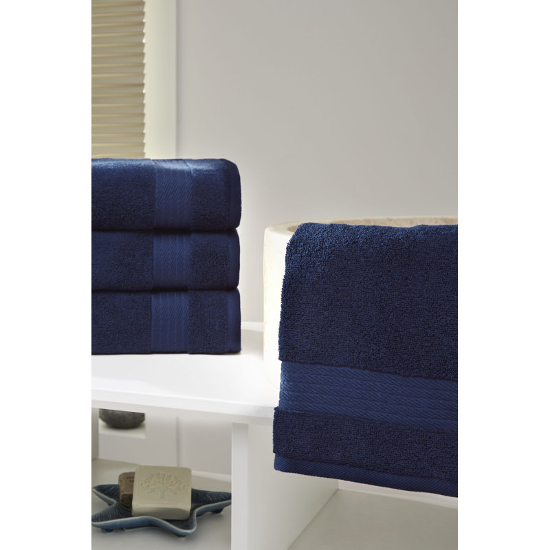 Ozdilek 4-Piece Hand Towel 16x30 Hand Towel 575 GSM – 100% Turkish Cotton, Luxury Soft Velour, Quick Dry & Absorbent, Fade-Resistant, Comfortable Cotton Towel