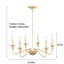 Lustre classique / classique à 6 lumières de 25,6 po de large Kainat-1836517314