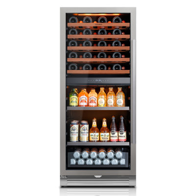 9.7 Cu. Ft. 40-Bottle And 112- Can Dual Zone Beverage And Wine Cooler Built-In Or Freestandingquiet Operationright-Hinged | Fridge.com