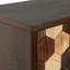 Buffet 59,8 "avec motif en nid d'abeille, armoire d'appoint moderne