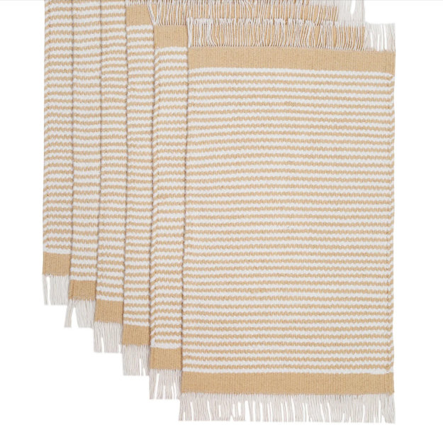 Ensemble de 6 napperons Boho | Tapis pour table de salle à manger | Cadeaux de pendaison de crémaillère | Cadeaux de mariage | cadeau pour salle à manger et décoration | Cadeau moderne pour la table