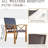 Sarges Metal Bar Counter with Stools