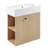 21.6" Space-Saving Floating Vanity | Ceramic Sink & Soft Close Door