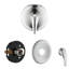 Pomme de douche avec système de douche à main avec pomme de douche à pluie de 8 po (soupape brute incluse)-114230176