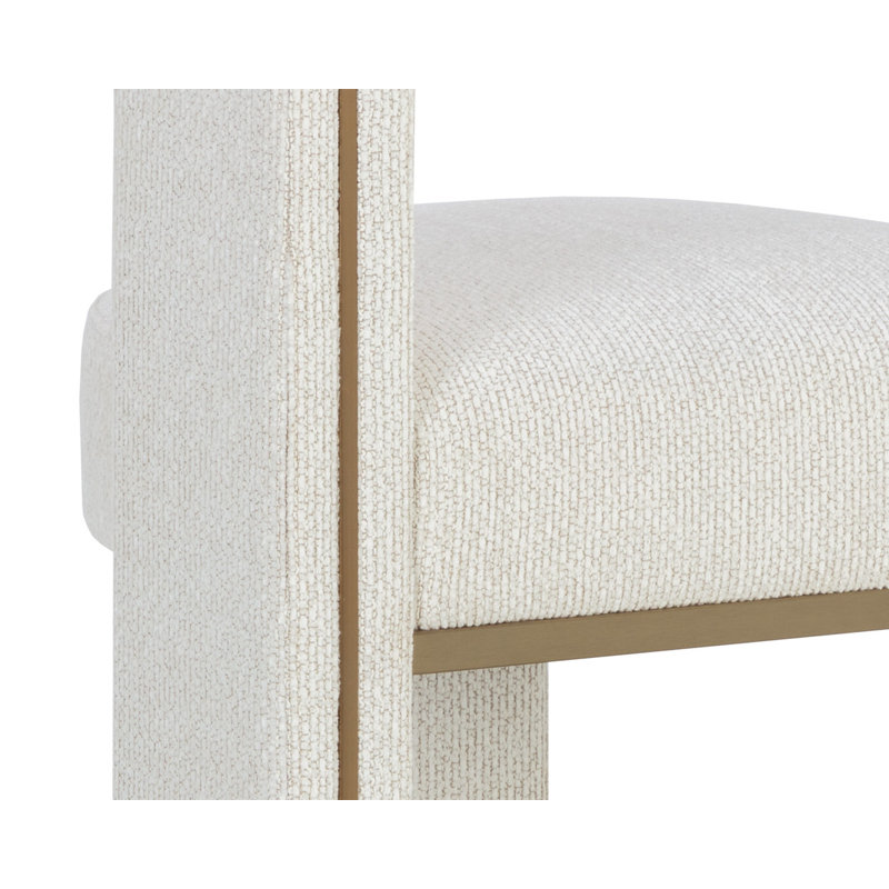 Upholstered Stool with Solid Wood Frame, Bar Stool (30" Seat Height)