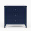 Table de chevet 3 tiroirs, grande table de bout moderne pour chambre à coucher-381183498