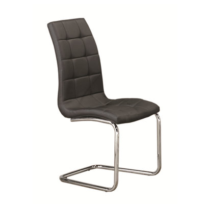 Ensemble de chaises rembourrées noires