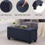 Repose-pieds de rangement rembourré 3 pièces Deiara-73895355