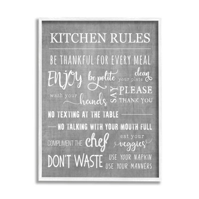 " Kitchen Rules Rustic Gray List " by CAD