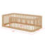 Structure de lit en bois avec clôture-1795933471