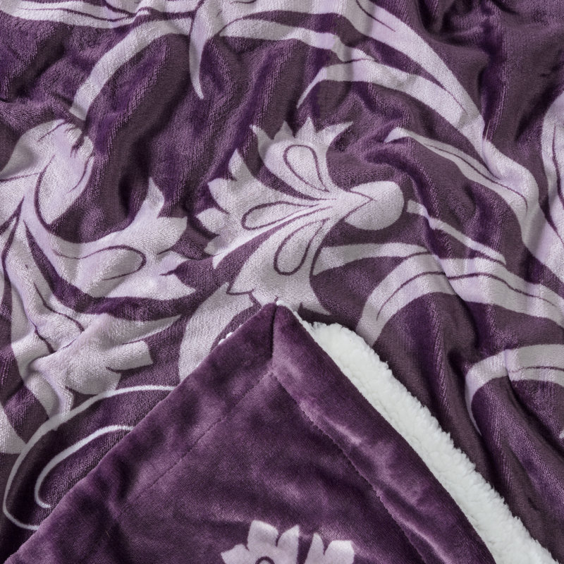 Jeté « Best MOM ever », Aubergine