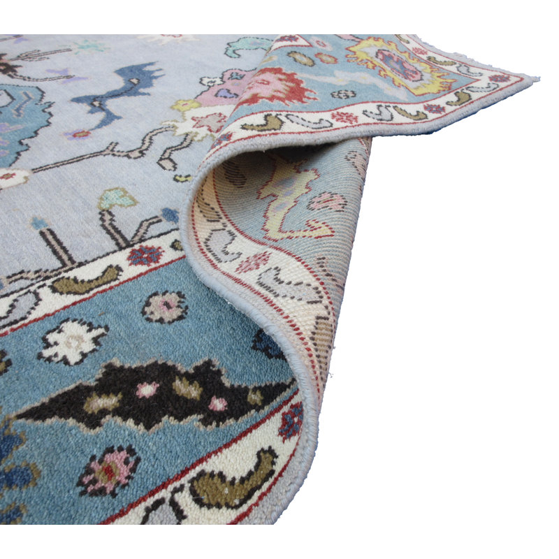 Tapis argenté 8 x 10 Oushak