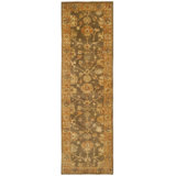 Oushak Oriental Hand-Knotted Wool Brown/Rust Area Rug