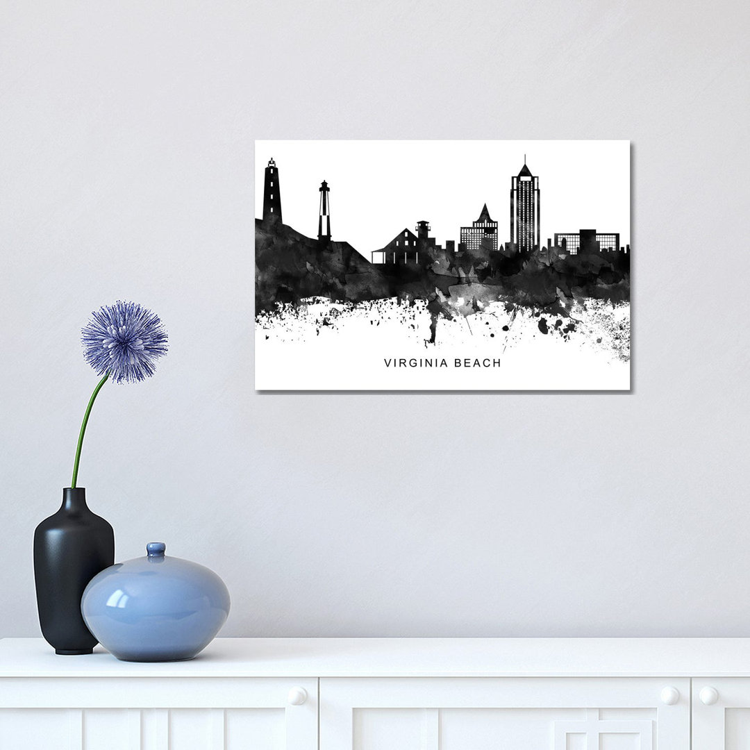 Virginia Skyline by WallDecorAddict - Wrapped Canvas Gallery-Wrapped Canvas Giclée