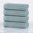 Kleiman Cotton Highly Absorbent Solid and Checkered Border Hand Towel Set-1883160497