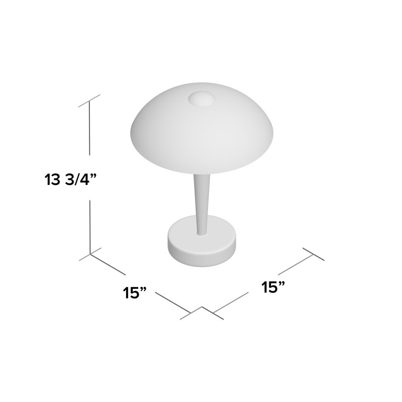 Waddell Metal Table Lamp, Matte Nickel