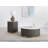 Acus Round Marble Top Coffee Table White-2088700383