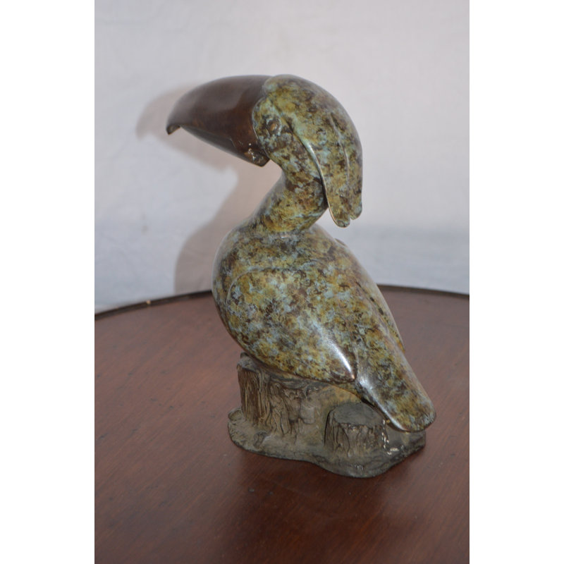 Copper Toucan Bird Fountain