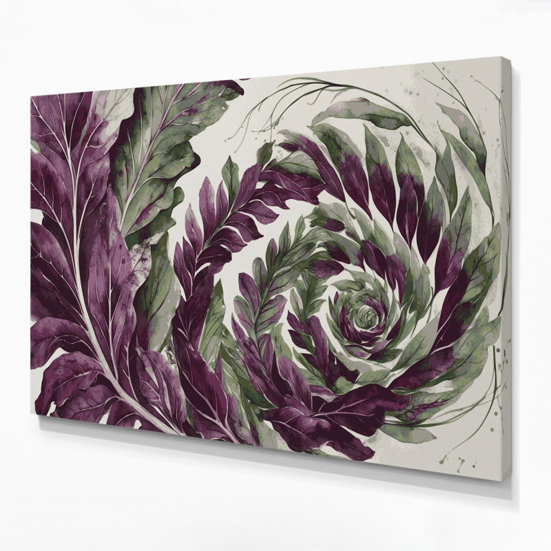 Vegetables Orache Brown Canvas Wall Art