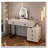 Adjustable-Length Vanity with Cloud LED Mirror