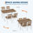 5-Piece Dining Set, Dining Table Set for 4, Table & Chair Set for Home, Apartment w/ 4 Chairs, Padded Seats & Backrests, Metal Frame, Space-Saving Design, Smooth Easy-to-Clean Surface