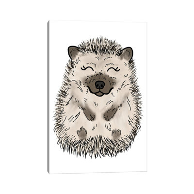 Hedgehog 1 Piece Wrapped Canvas Wall Art