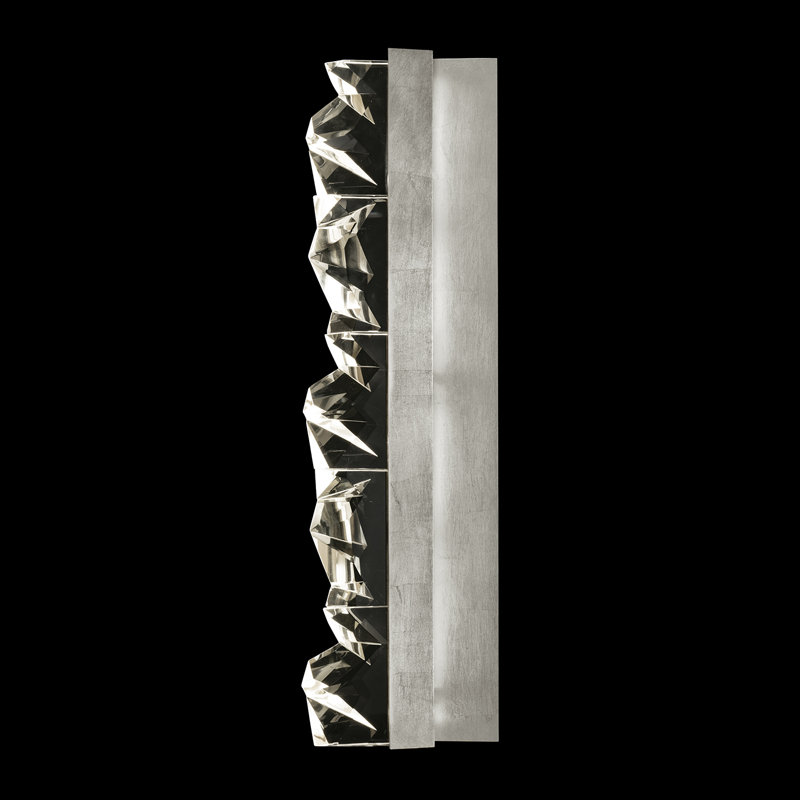 4 - Light LED Flush Mounted Sconce, Silver Leaf