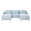 Canapé modulaire en chenille en U avec 2 repose-pieds et coussins lombaires Jedidiah-872498879-904255775