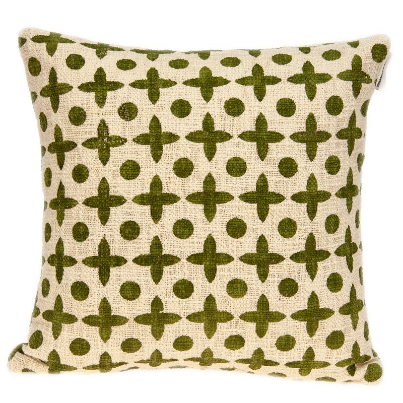 Merih Geometric Cotton Reversible Pillow Cover