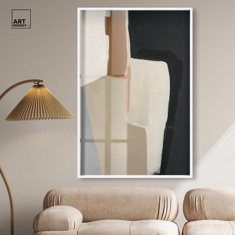 Décoration murale Boho «Passageway V Shadowbox» par Art Remedy, cadre blanc, 37 x 55, Cadre blanc, H 55 po x l 37 po