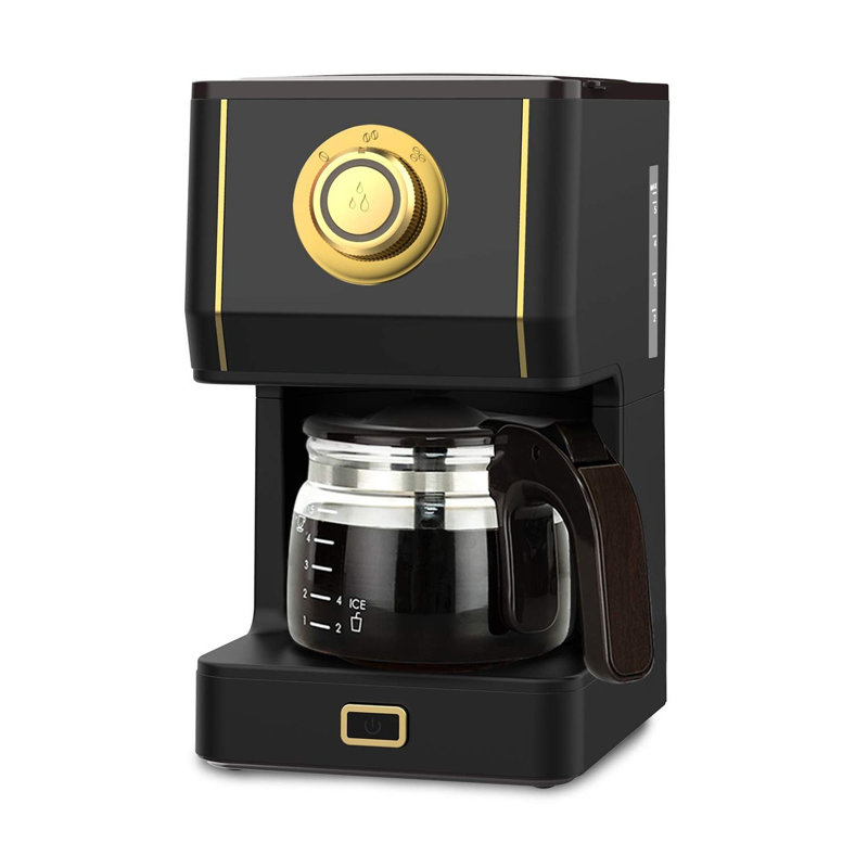 Nbarthome 5-Cup Coffee Maker, Arabica Black