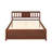 Full Size Mid-Century Pine Solid Wood Platform Bed Frame with Headboard Slat Support-97272527-97272522