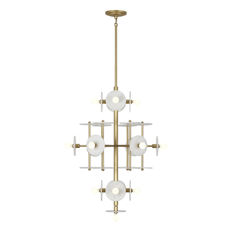 Amani 15-Light Chandelier in Royal Gold, Royal Gold