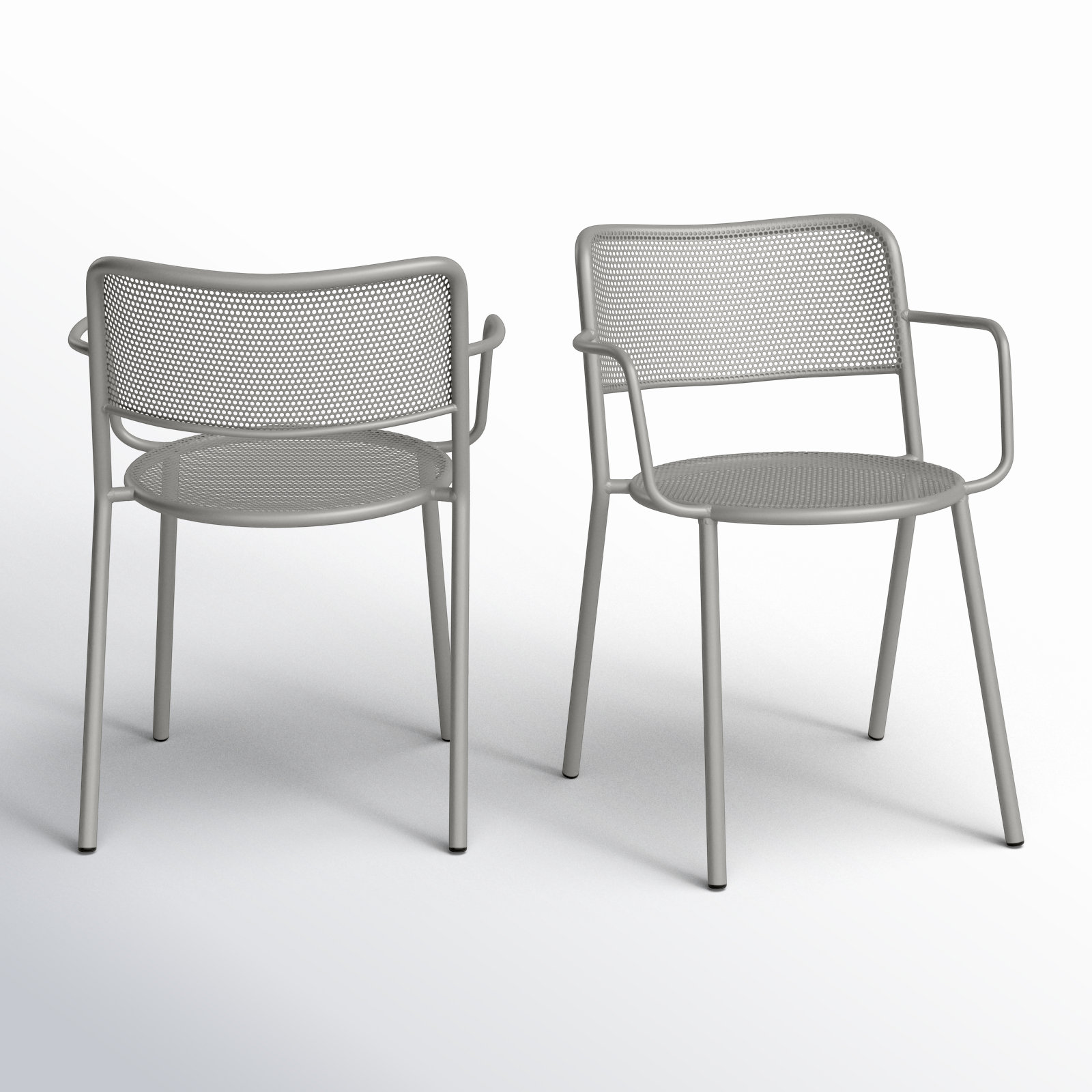 Wimberley Stackable Patio Armchair, Oyster Gray