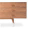 Gardner 3 Drawer Walnut and Birch Solid Wood Sideboard-390190276