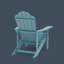 Chaise Adirondack en polyéthylène