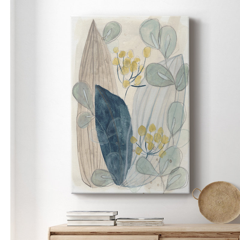 Terra Garden I - Reproduction de dessin sur toile tendue, H 18 po x l 12 po x P 1 po